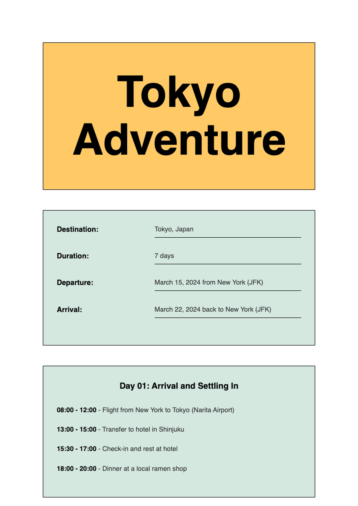 Travel itinerary template with daily to do lists and passport graphics_variant_3